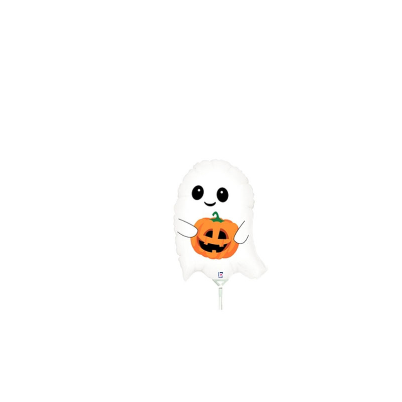 Cute Lil Ghost Mini Shape Foil Balloon 14” 1pk - Peci Australia Pty Ltd