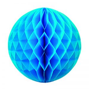 FS Honeycomb Ball Electric Blue 25cm 1pk