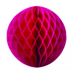 FS Honeycomb Ball Magenta 25cm 1pk