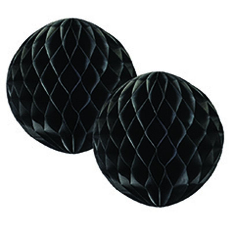 FS Honeycomb Ball Black 15cm 2 pk