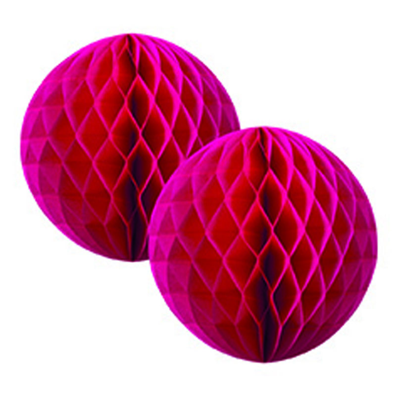 FS Honeycomb Ball Magenta 15cm 2 pk