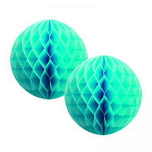 FS  Honeycomb Ball Pastel Blue  15cm 2 pk