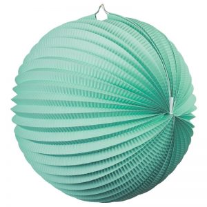 FS Accordion Lantern Mint Green 35cm 1pk