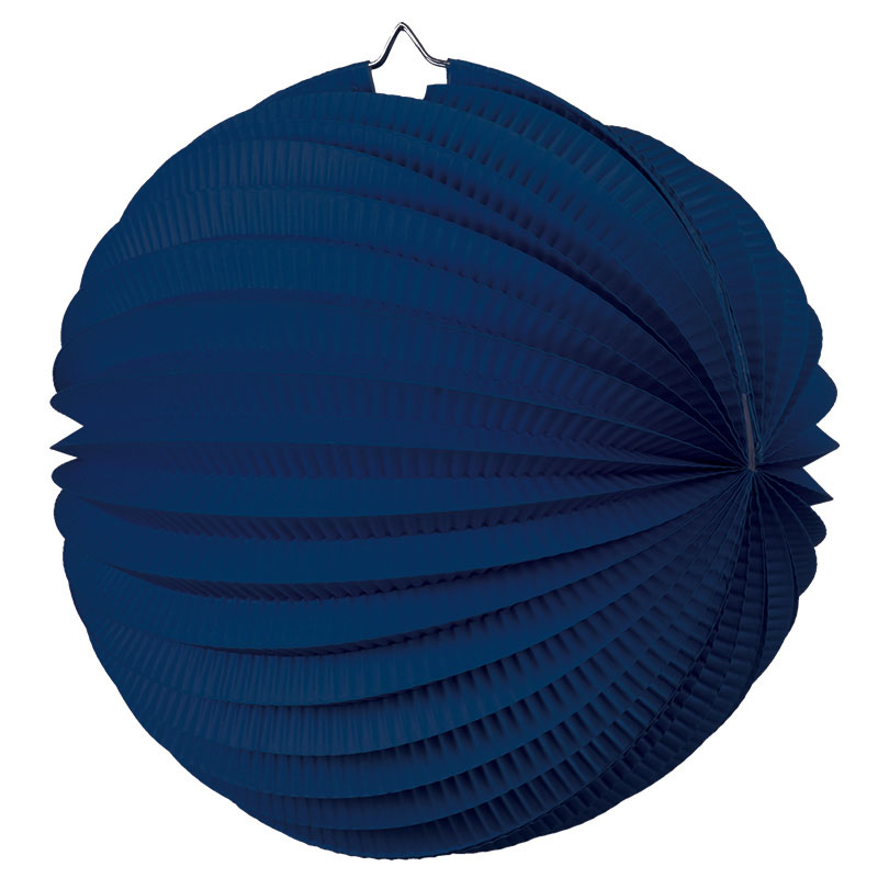 FS Accordion Lantern Navy Blue 35cm 1pk Peci Australia Pty Ltd