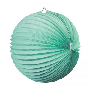 FS Accordion Lantern Mint Green 25cm 1pk