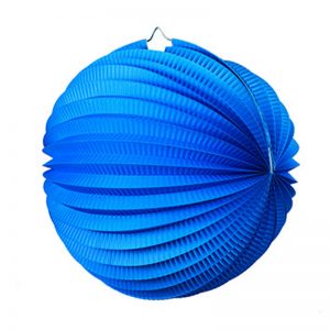 FS Accordion Lantern True Blue 25cm 1 pk