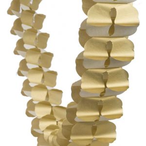 FS Honeycomb Garland Metallic Gold 4m 1pk