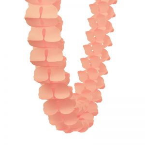 FS Honeycomb Garland Peach 4m 1pk