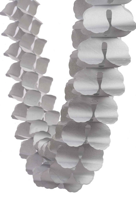 FS Honeycomb Garland Metallic Silver 4m 1 pk
