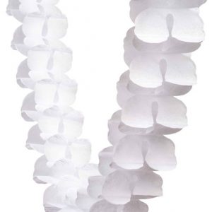 FS Honeycomb Garland White 4m 1pk