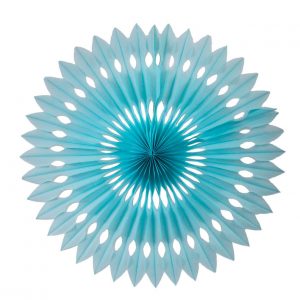 FS  Hanging Fan Pastel Blue 24cm 1 pk