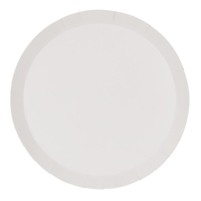 FS Paper Round Dinner Plate 9" White 10pk