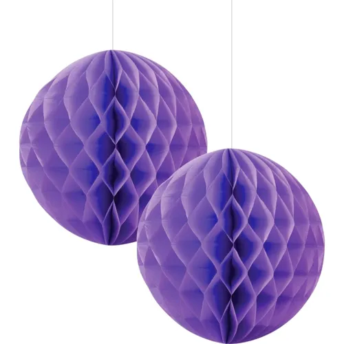 FS Honeycomb Ball Lilac 15cm 2 pk