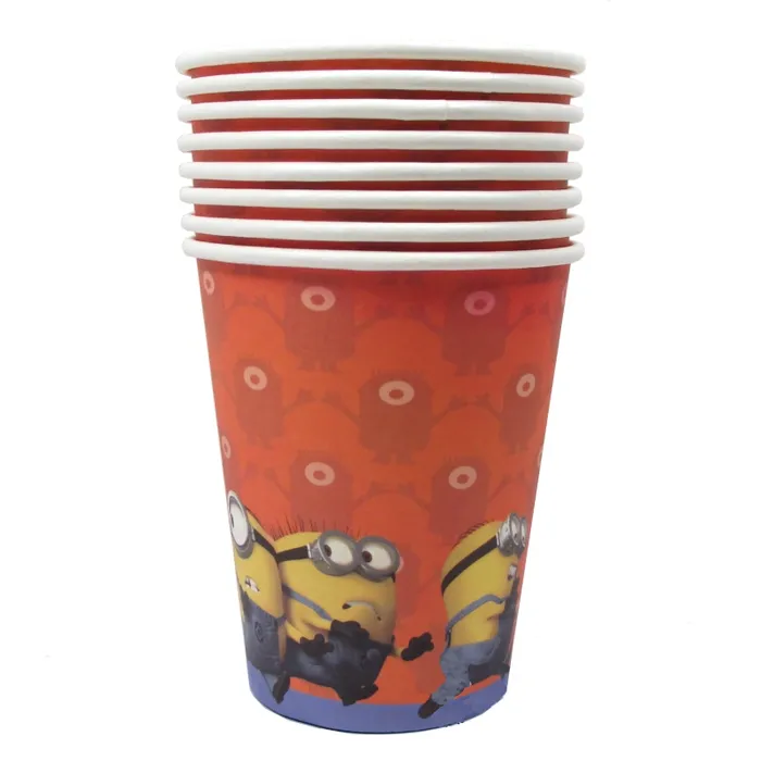 MINIONS PAPER PARTY CUPS (PACK OF 8)