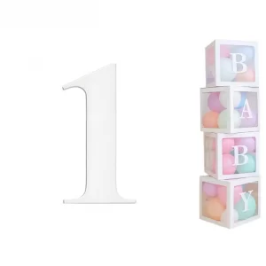 White Cardboard Number 1