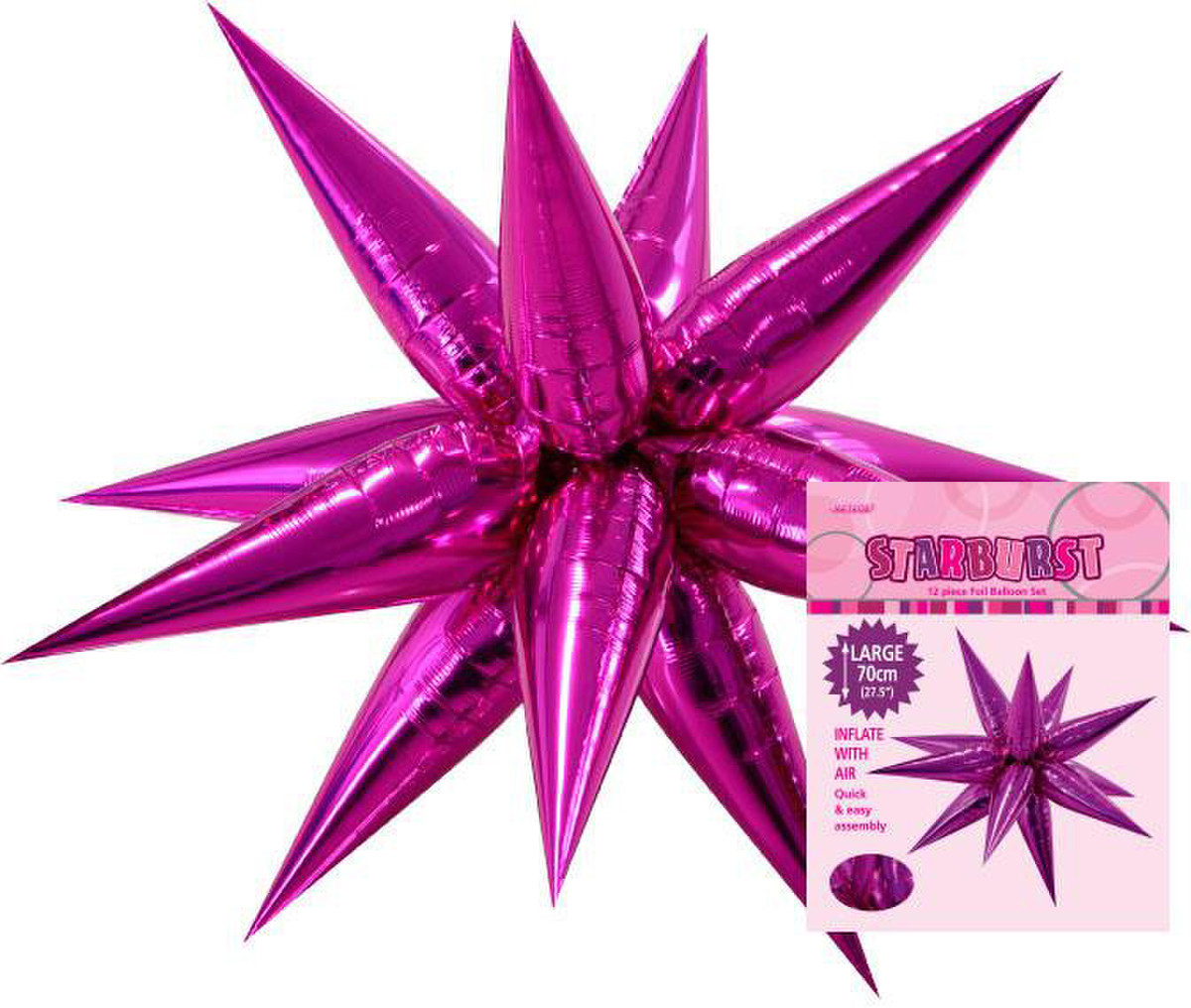 Glitz Starburst Hot Pink 70cm (27.5")