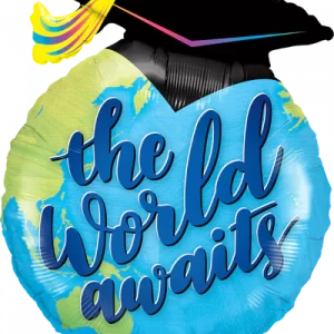 SHAPE FOIL THE WORLD AWAITS GRAD