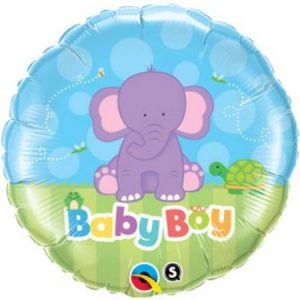 BABY BOY! ELEPHANT 18" FOIL BALLOON