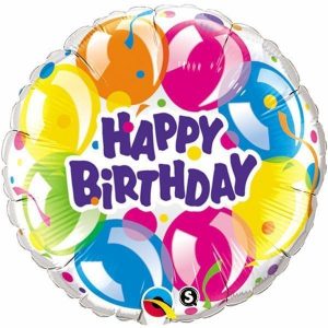 COLOURFUL BALLOON DESIGN 18" FOIL BALLOON