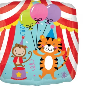 CIRCUS 18" SQUARE FOIL BALLOON