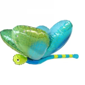 GREEN AND BLUE DRAGONFLY SUPERSHAPE FOIL BALLOON