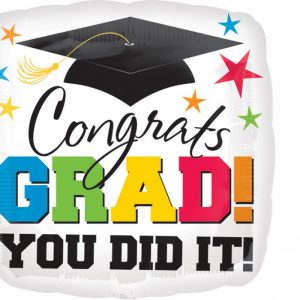 Graduation Congrats Grad You Did It 46cm Foil Balloon