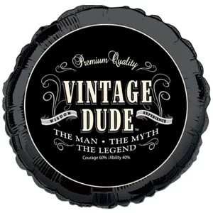 VINTAGE DUDE! 18" FOIL BALLOON