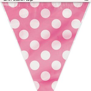 Dots Hot Pink Flag Banner