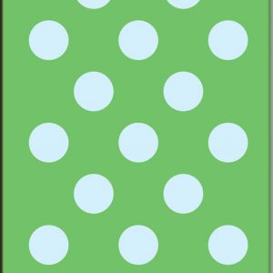 DOTS LIME GREEN 12 PAPER BAGS