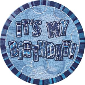 birthday badge blue