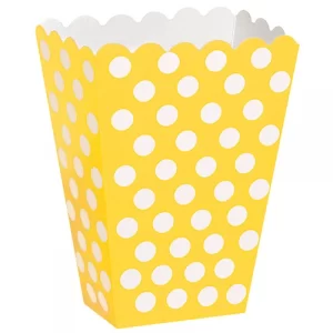 Dots Treat Boxes - Yellow 8 Pack