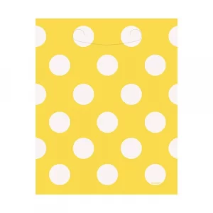 Dots 8 Loot Bags - Yellow