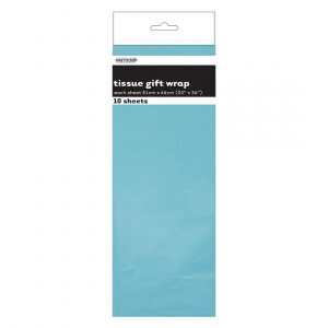 blue tissue wrap