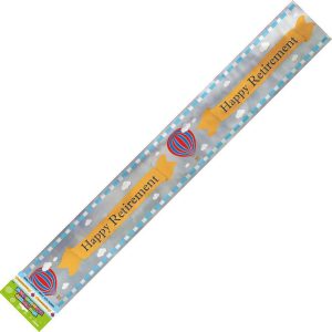 Happy Retirement Foil Banner 3.65m (12')