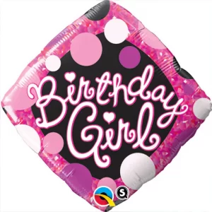 Birthday Girl! Pink Diamond 18" Foil Balloon