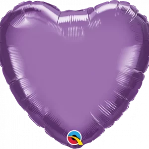 Chrome Purple 18" Heart Shape Foil Balloon