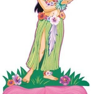 HULA GIRL HONEYCOMB CENTERPIECE