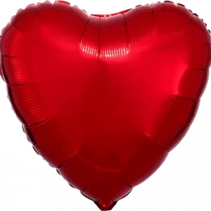 Metallic Red 18" Heart Shape Foil Balloon