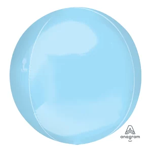 Metallic Baby Blue 15" Orbz Foil Balloon