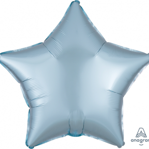 Satin Pastel Blue 19" Star Shape Foil Balloon
