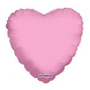 Solid Baby Pink 18" Heart Shape Foil Balloon