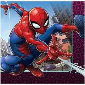 Spiderman Large Paper Napkins (Pack of 16)