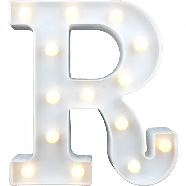 Letter R Light Box LED Light Up Letter R White - Peci Australia Pty Ltd