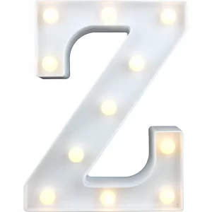 LED Light Up Letter Z White
