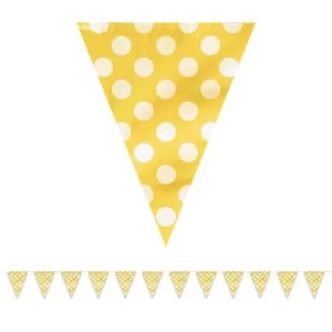 Dots Flag Banner Yellow