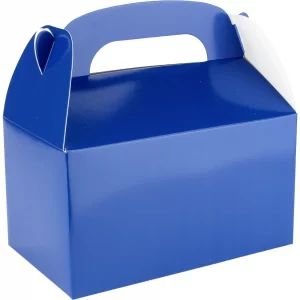 Pack of 6 Blue Lolly/Treat Boxes with Handle.