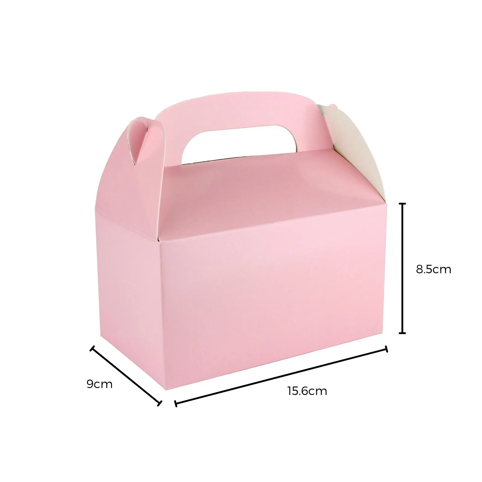 Light Pink Lunch /Treat Boxes With Handle - Image 2