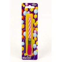 Birthday Candle - MUSICAL CANDLES PINK
