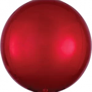 Metallic Red 15" Orbz Foil Balloon
