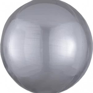 Metallic Silver 15" Orbz Foil Balloon